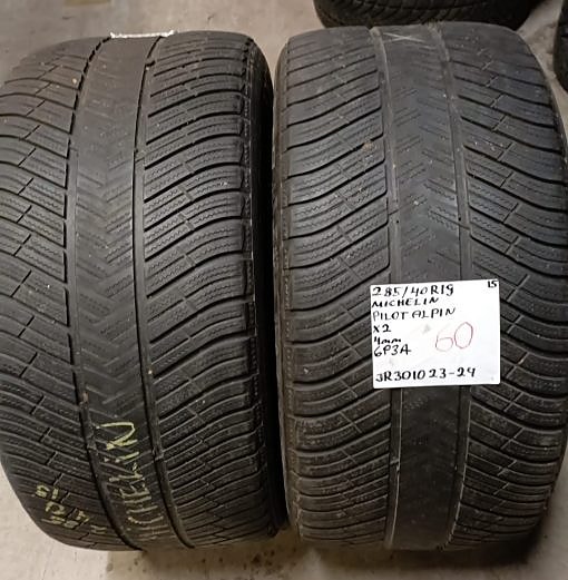 285/40R19 Michelin Pilot Alpina Keski-Euroopan kitka 4mm 2KPL DOT15