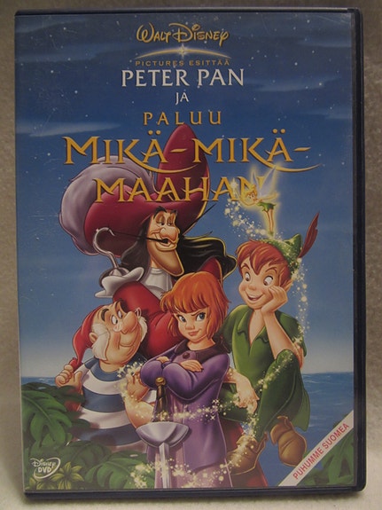 Peter Pan ja paluu Mikä-Mikä-maahan dvd