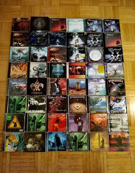 CD-Levyt (2400kpl) + Ikea hyllyt 13kpl