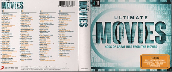 Ultimate Movies - 2015 - 4CDS Of Great Hits From The Movies - 4CD Box