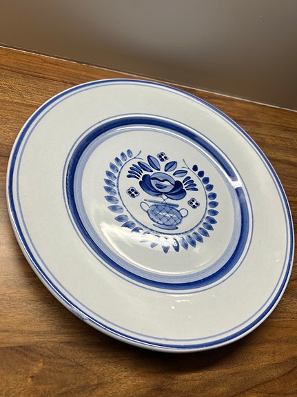 Arabia Lautanen Blue Rose