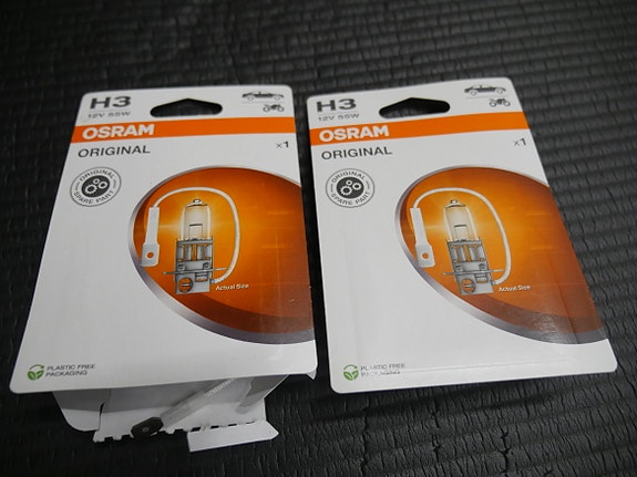 Osram H3 polttimoita 2 kpl 12V 55W