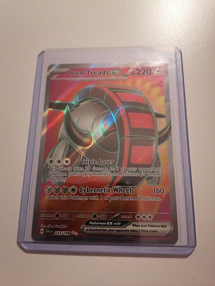 iron treads pokemon card value Pokémon TCG: Iron Treads ex SAR 103/078 SV1V Violet ex main image 1