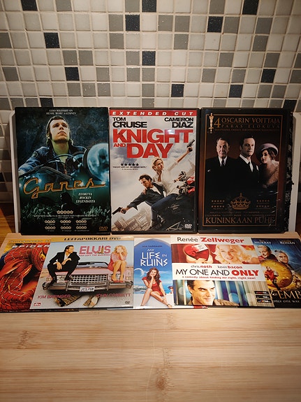 Dvd elokuvat 8 kpl