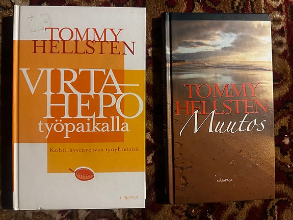 Tommy Hellsten Virtahepo työpaikalla ja Muutos kirjat