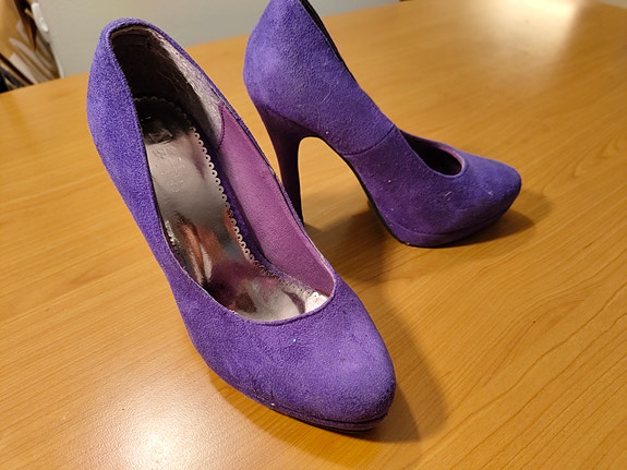 Nätit korkokengät koko 37 violetti mokka