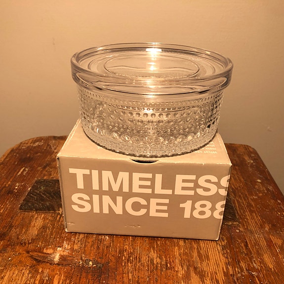 Iittala Kastehelmi-rasia kirkas