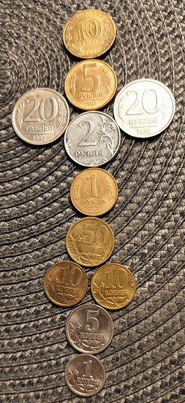 Venäjä ruplat ja kopeekat