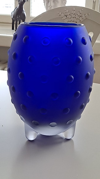 Iittala Major sininen maljakko