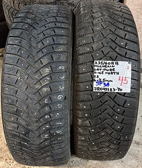 235/60R18 Michelin Latitude X-Ice North nasta 6-7,5mm DOT18 2KPL