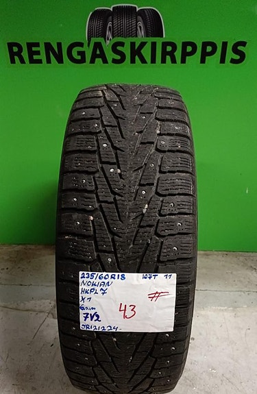235/60R18 Nokian HKPL 7 107T nasta 6mm 1KPL DOT11