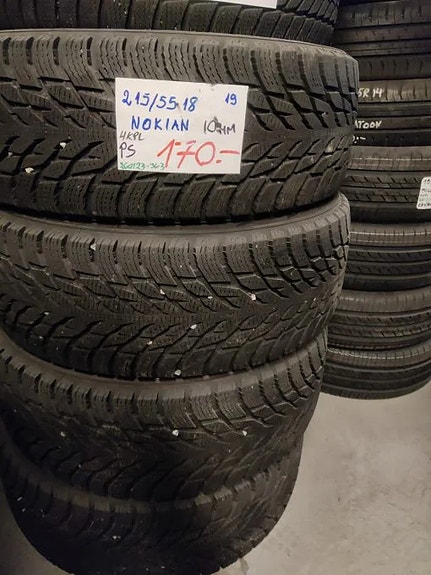 215/55R18 Nokian kitka 10mm DOT19 4KPL