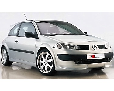 Etuspoileri ja takahelma Renault Megane II 02-> Poistotarjous