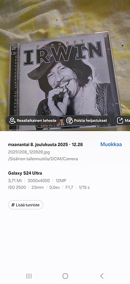Irwin Rentun ruusut CD-levyt