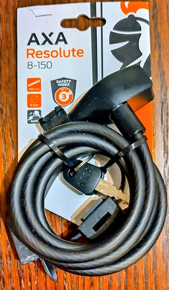Pyörän lukko 150 cm AXA Resolute B-150