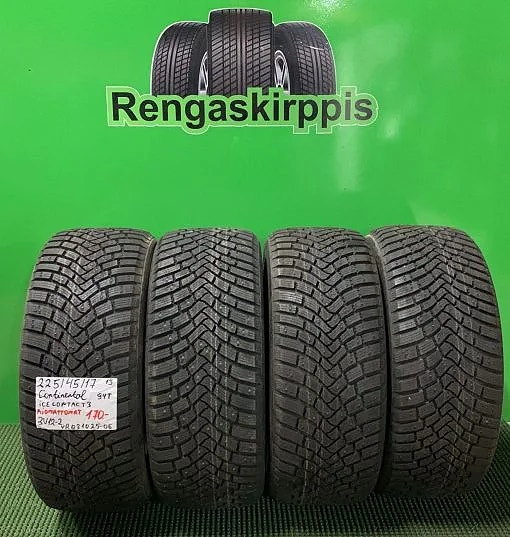 225/45R17 Continental IceContact 3 94T nasta ajamattomat DOT19 4KPL