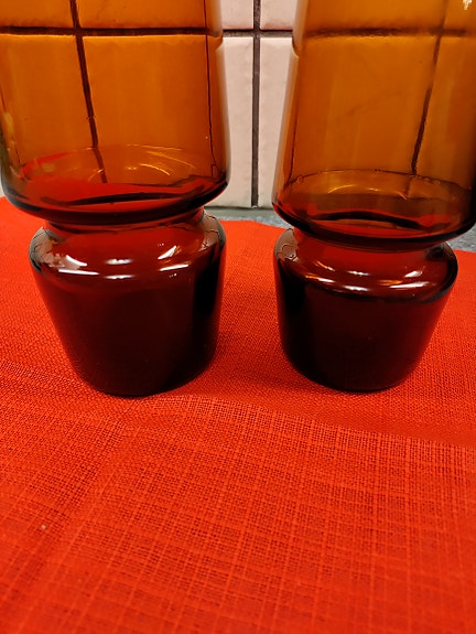 Ruskea lasimaljakko 2 kpl