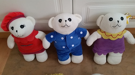 TiTi-Nallet 3kpl  Ti-Ti - Tau ja Äiti-nalle