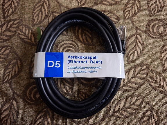 FTP, Cat 5e gigabitin Ethernet-kaapeli, 3 m
