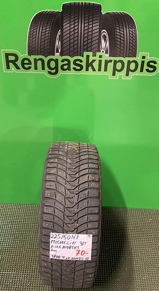 225/50R17 Michelin X-Ice North 3 98T nasta 7mm DOT15 1KPL