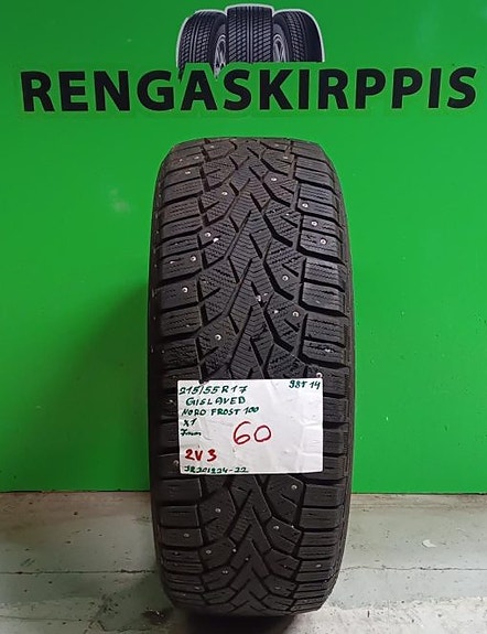 215/55R17 Gislaved Nord Frost 100 98T nasta 7mm DOT14 1KPL