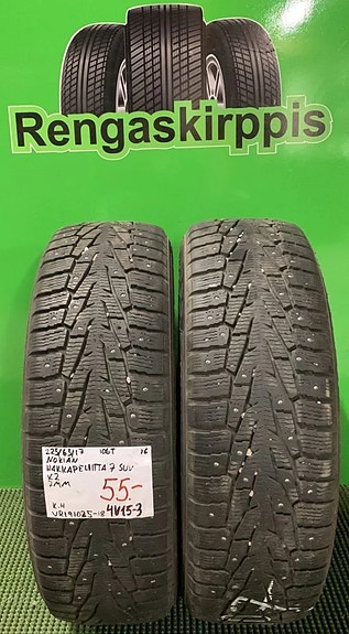 225/65R17 Nokian HKPL 7 Suv nasta 7mm DOT16 2KPL