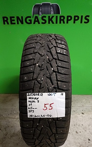 215/60R17 Nokian HKPL 7 100T nasta 6,5mm DOT14 1KPL