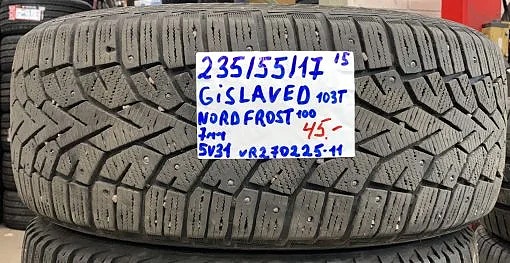 235/55R17 Gislaved NordFrost 100 103T nasta 7mm DOT15 1KPL