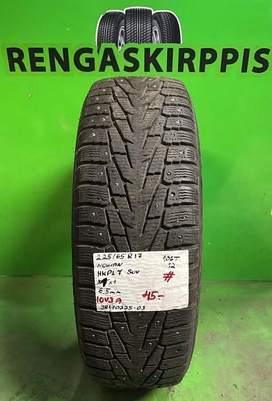 225/65R17 Nokian HKPL 7 Suv 106T nasta 6,5mm # DOT12 1KPL