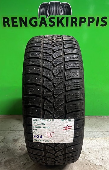 225/50R17 Tigar Sigura Stud 98T nasta 6mm # DOT17 1KPL