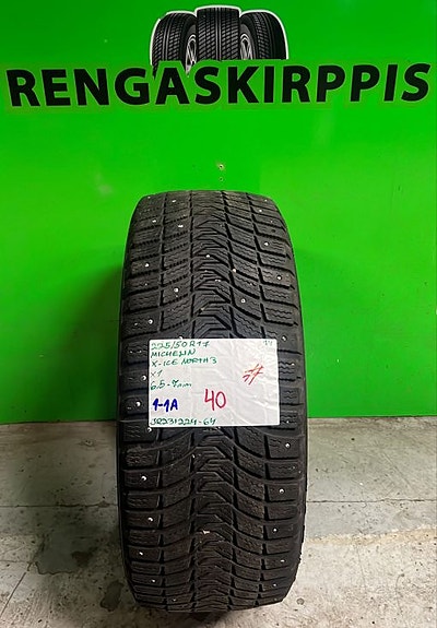 225/50R17 Michelin X-Ice North 3 nasta 6,5-7mm # DOT14 1KPL