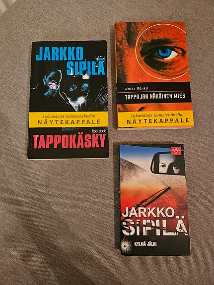 Dekkari kirjat 3kpl, Jarkko Sipilä & Matti Rönkä