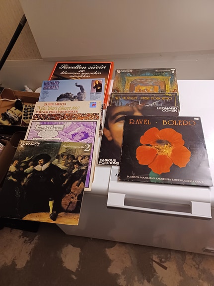 Klassista LP- levyjä
