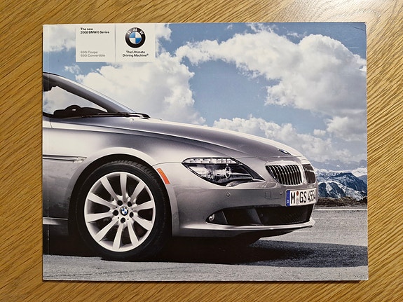 BMW 6-sarja -esite 2007 (USA)