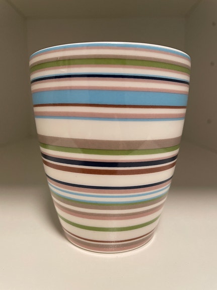 Iittala Origo korvaton muki, sini-beige
