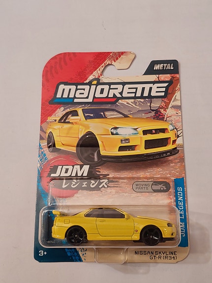 Majorette Nissan Skyline GT-R R34 pikkuauto