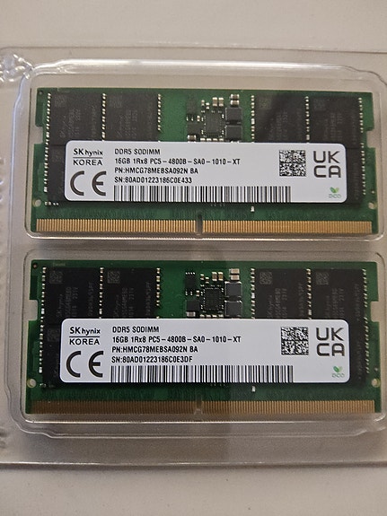 SK hynix DDR5 SODIMM 16GB 4800MHz 2枚組 Crucial 32GB Kit (16GBx2) DDR5-4800 SODIMM | CT2K16G48C40S5