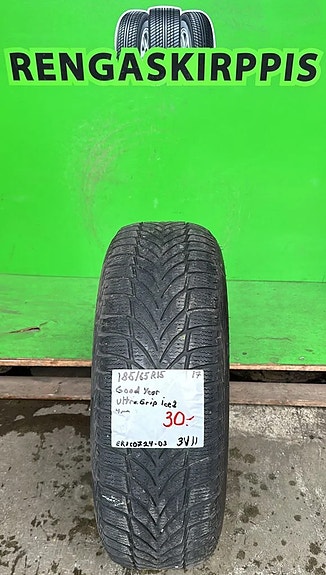 185/65R15 GoodYear UltraGrip Ice2 kitkarengas
