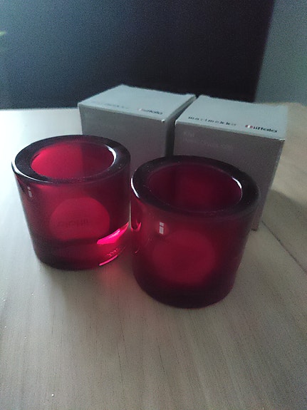 Iittala Kivi-kynttilälyhty x2 (punainen)