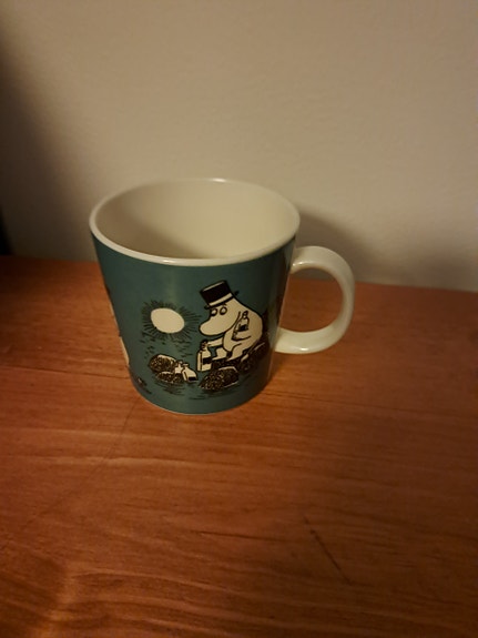 Muumimuki Tummansininen (1991-1999) uudenveroinen