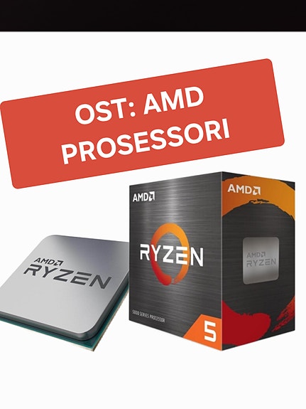 OSTETAAN AMD PROSESSORI, RYZEN 5,7,  AM4, AM5