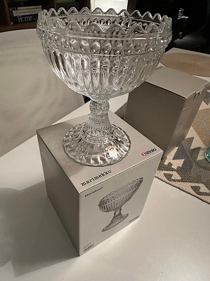 Iittala Mariskooli kulho kirkas lasi