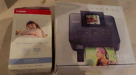 Canon Selphy CP 300 valokuvatulostin musta