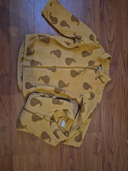 2 kpl Lindex Baby unisex fleece-takki 80  - myydään myös erikseen!
