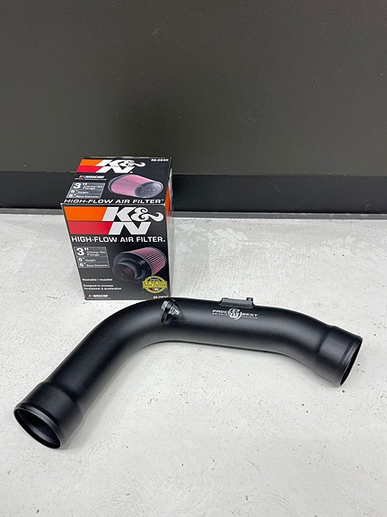 Process West cold air intake 72mm w/K&N filter for Subaru wrx sti 01/07