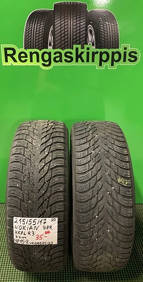 215/55R17 Nokian HKPL R3 98R kitka 5-6mm # DOT20 2KPL