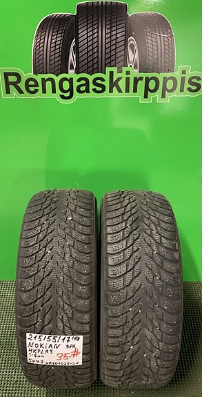 215/55R17 Nokian HKPL R3 98R kitka 5-6mm # DOT18 2KPL