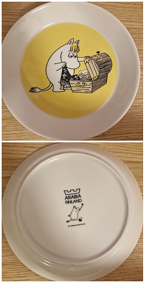 Niiskuneiti muumilautanen