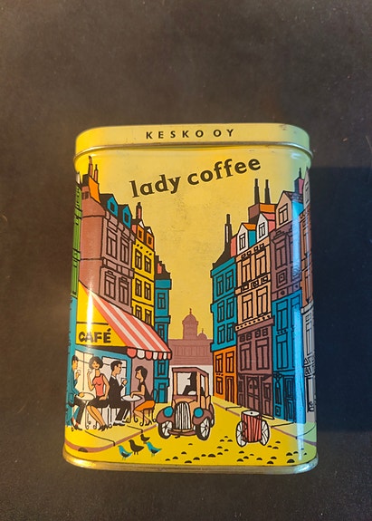 Paulig Lady Coffee purkki v.1961
