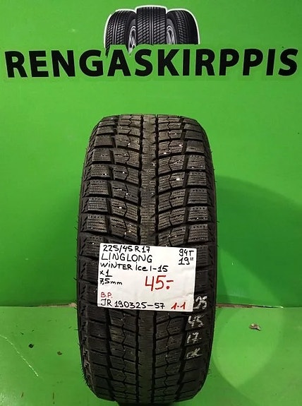 225/45R17 LingLong Winter Ice I-15 94T kitka 7,5mm DOT19 1KPL